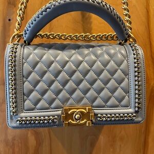 Chanel Quilted Chain Boy Bag